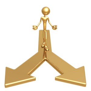 Decisions-gold-figure-arrows