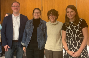 November 6th, 2019 iJobs Non-profit Panelists (From left to right): Dr. Sean Sullivan Helmsley SPO, Dr. Alycia Halladay Autism Science Foundation CSO, Dr. Jane Adler panel moderator, Sarah Sprott Helmsley HR manager.