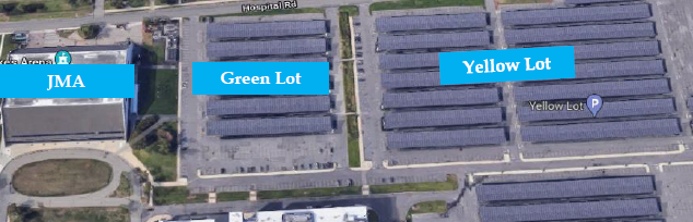 Green & Yellow lot parking picture